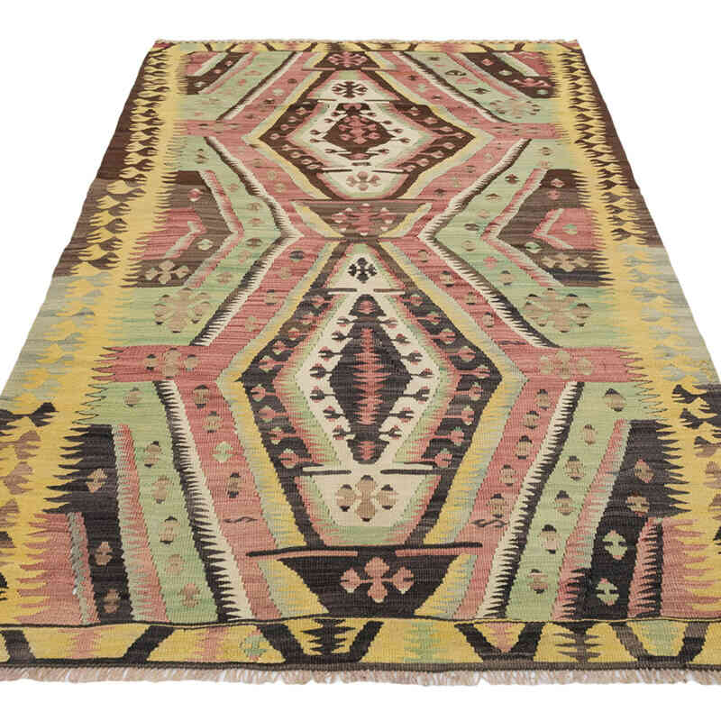 El Dokuma Vintage Halı - 114 cm x 215 cm - K0081135