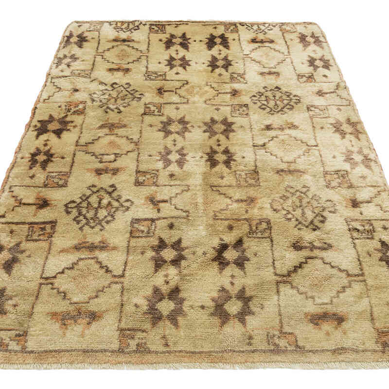 Alfombra Vintage Turca Anudada a Mano - 103 cm x 177 cm - K0081137