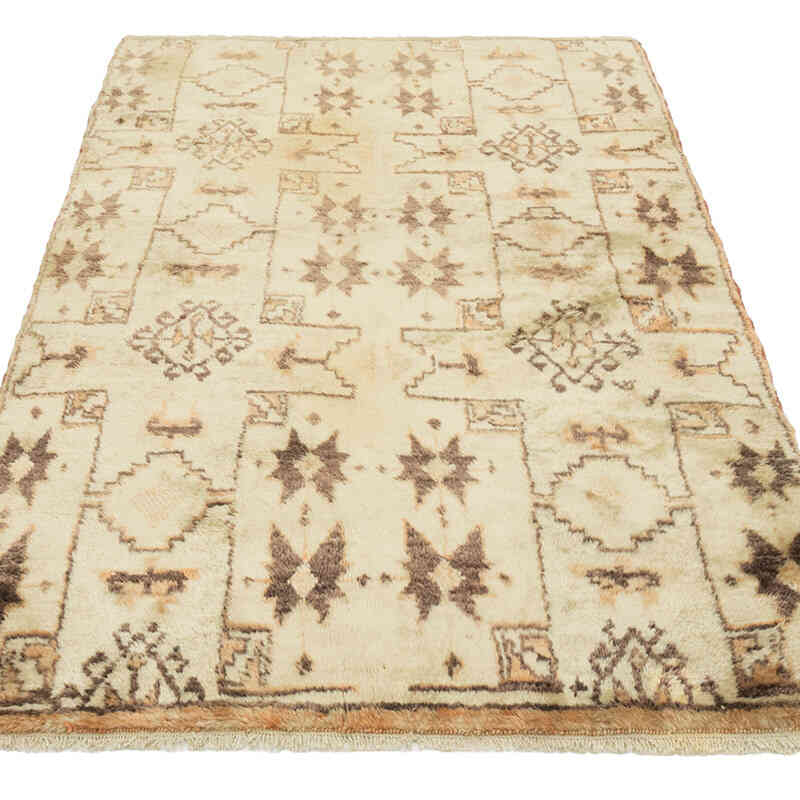 Alfombra Vintage Turca Anudada a Mano - 103 cm x 177 cm - K0081137
