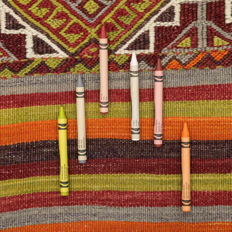 Alfombra Vintage Afyon Kilim - 134 cm x 112 cm - K0081143