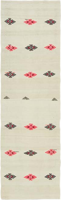 Vintage Anadolu Kilim Yolluk - 80 cm x 261 cm