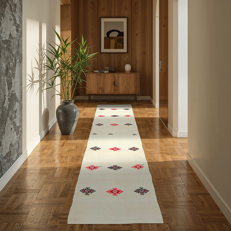 Vintage Anadolu Kilim Yolluk - 80 cm x 261 cm - K0081151