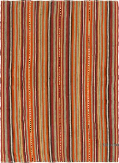 Vintage Anatolian Kilim Rug - 5' 5" x 7' 7" (65" x 91")