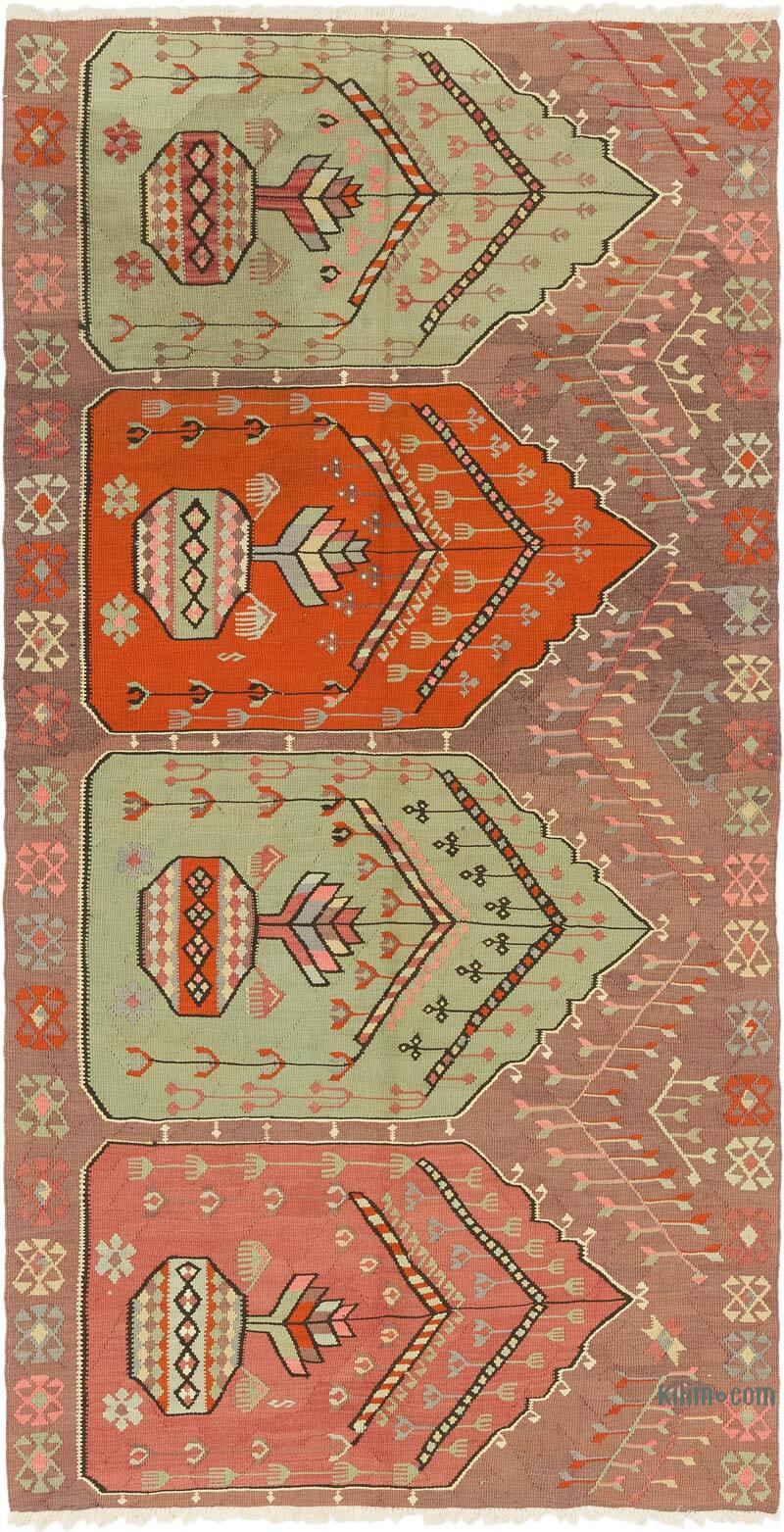 Alfombra Vintage Artvin Kilim - 121 cm x 237 cm - K0081156
