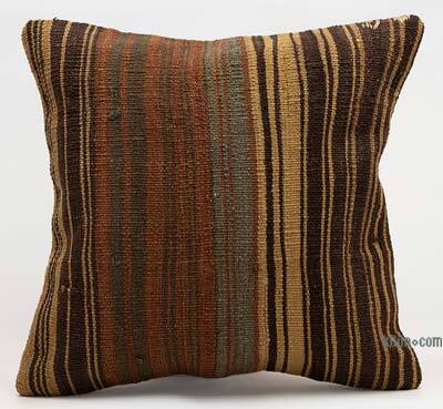 Kilim Pillow Cover - 1' 4" x 1' 4" (16" x 16")