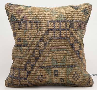 Kilim Pillow Cover - 1' 8" x 1' 8" (20" x 20")