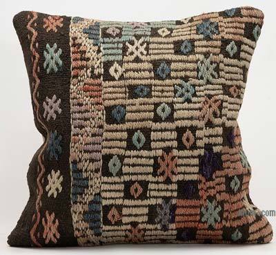 Kilim Pillow Cover - 1' 8" x 1' 8" (20" x 20")