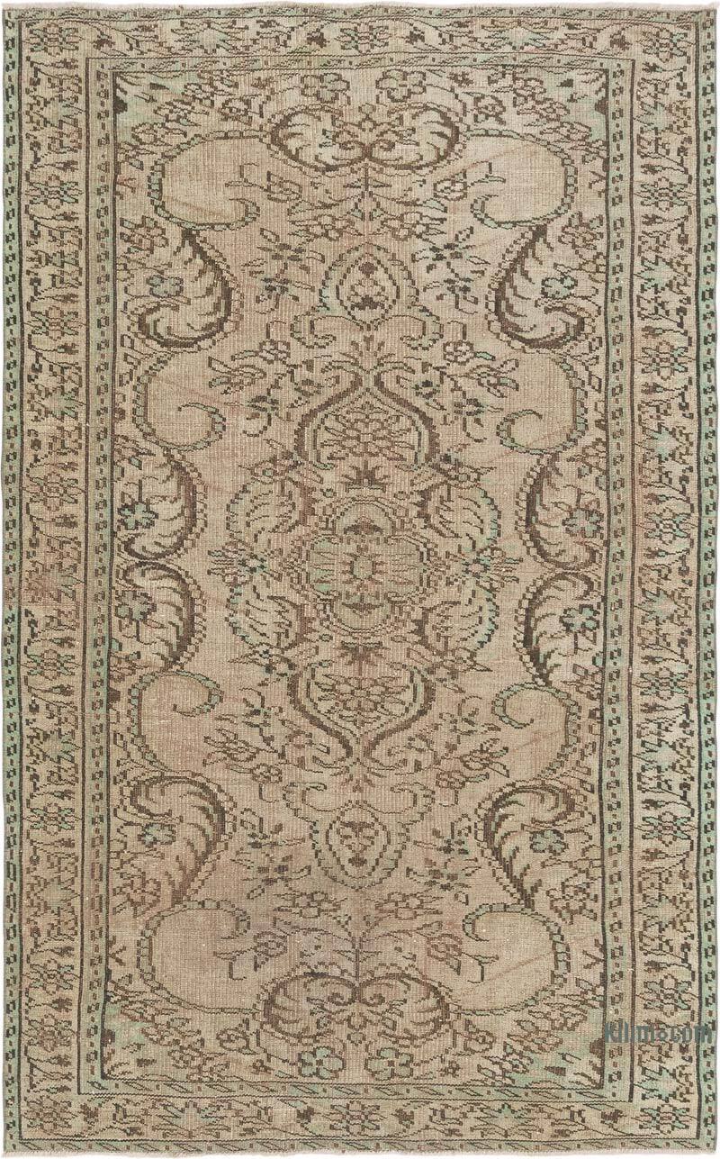Vintage Turkish Hand-Knotted Rug - 5' 7" x 8' 9" (67" x 105") - K0081828