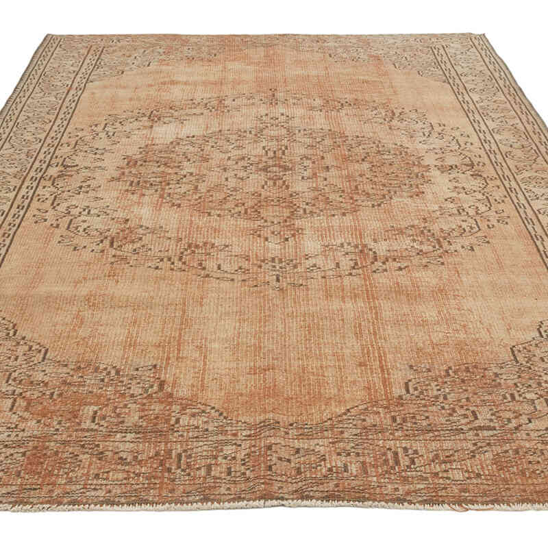 Over-dyed Vintage Hand-Knotted Turkish Rug - 5' 11" x 9' 1" (71" x 109") - K0081829
