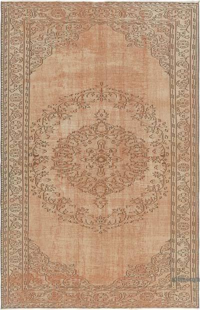 Over-dyed Vintage Hand-Knotted Turkish Rug - 5' 11" x 9' 1" (71" x 109")