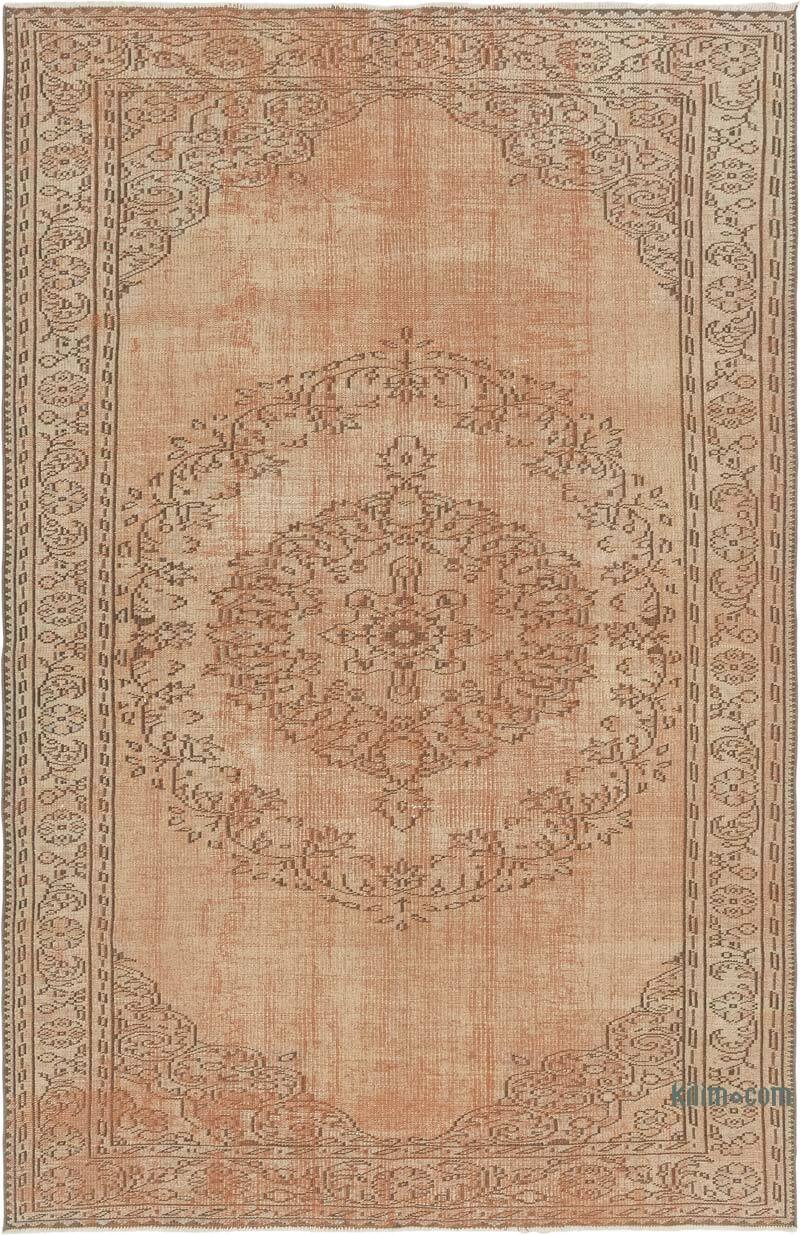 Over-dyed Vintage Hand-Knotted Turkish Rug - 5' 11" x 9' 1" (71" x 109") - K0081829