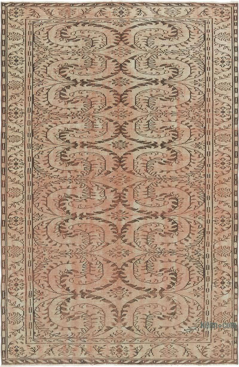 Vintage Turkish Hand-Knotted Rug - 6' 3" x 9' 6" (75" x 114") - K0081830