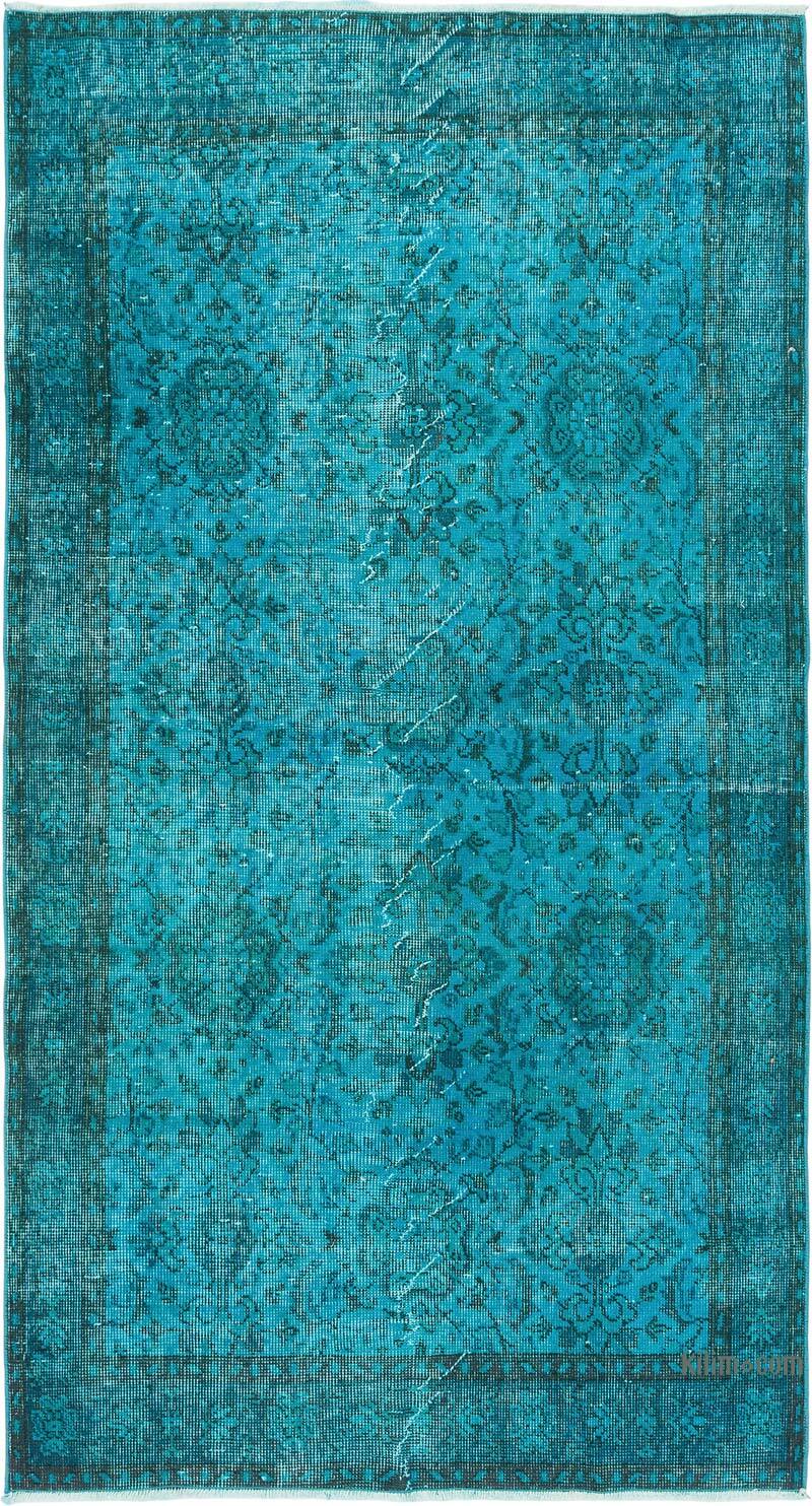 Over-dyed Vintage Hand-Knotted Turkish Rug - 3' 8" x 6' 10" (44" x 82") - K0081832