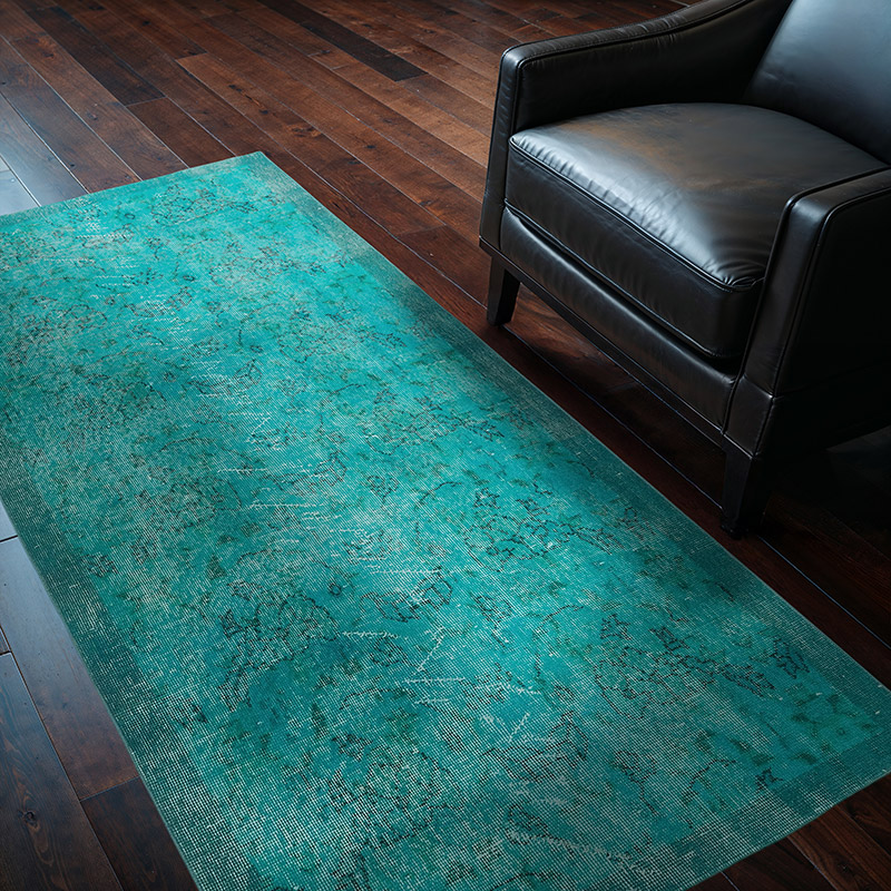 Alfombra Turca Vintage Sobre-teñida - 110 cm x 200 cm - K0081835