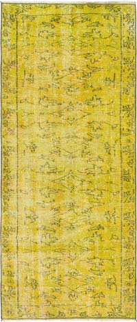 Alfombra Turca Vintage Sobre-teñida - 83 cm x 193 cm