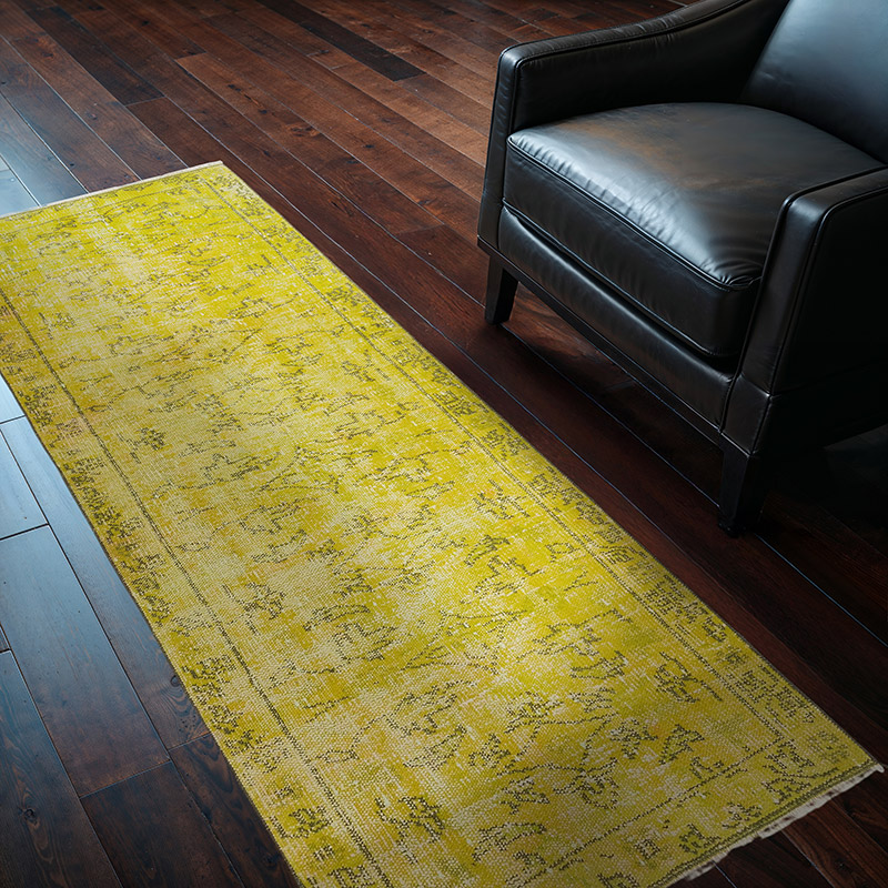 Boyali El Dokuma Vintage Hali - 83 cm x 193 cm - K0081837