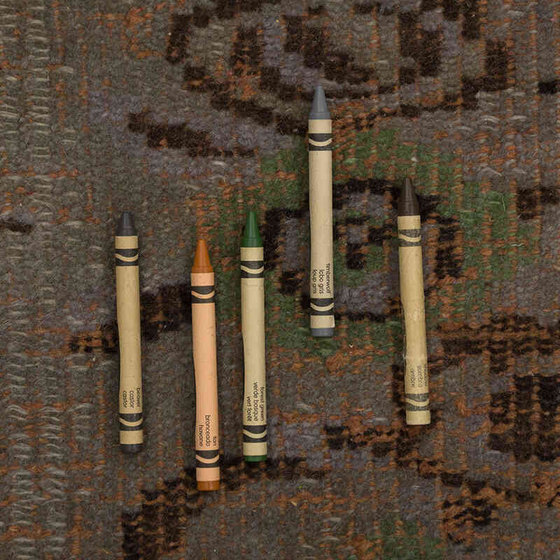 Alfombra Turca Vintage Sobre-teñida - 190 cm x 297 cm - K0081839