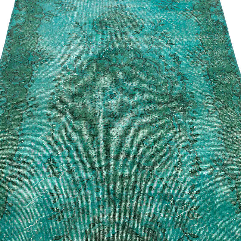 Over-dyed Vintage Hand-Knotted Turkish Rug - 3' 10" x 6' 11" (46" x 83") - K0081842