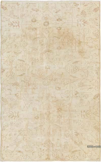 Vintage Turkish Hand-Knotted Rug - 5' 4" x 8' 6" (64" x 102")