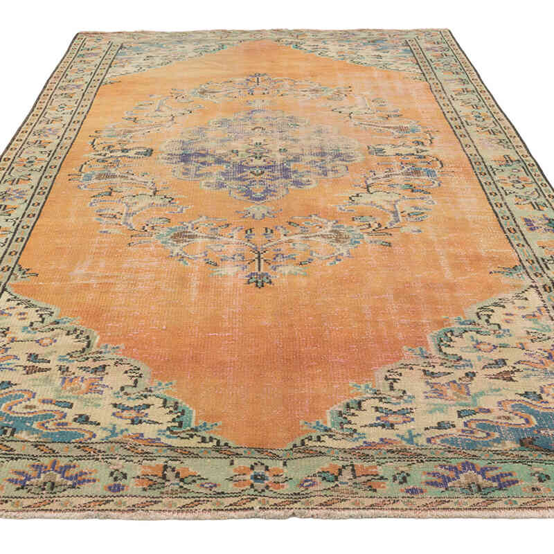 Alfombra Vintage Turca Anudada a Mano - 182 cm x 290 cm - K0081851