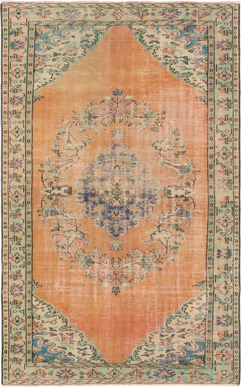 Alfombra Vintage Turca Anudada a Mano - 182 cm x 290 cm - K0081851