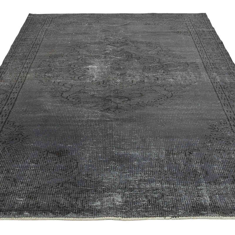 Over-dyed Vintage Hand-Knotted Turkish Rug - 5' 5" x 8' 8" (65" x 104") - K0081854