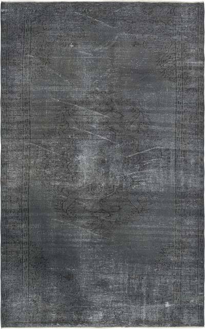 Over-dyed Vintage Hand-Knotted Turkish Rug - 5' 5" x 8' 8" (65" x 104")