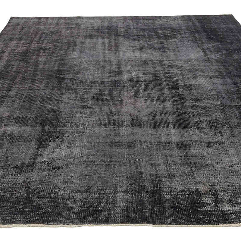 Over-dyed Vintage Hand-Knotted Turkish Rug - 7' 1" x 8' 10" (85" x 106") - K0081855