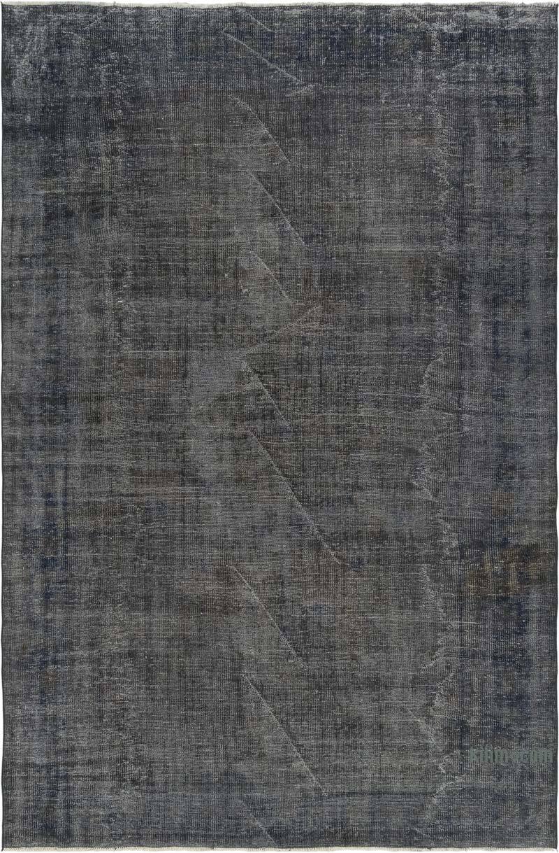 Over-dyed Vintage Hand-Knotted Turkish Rug - 6' 9" x 10' 2" (81" x 122") - K0081856