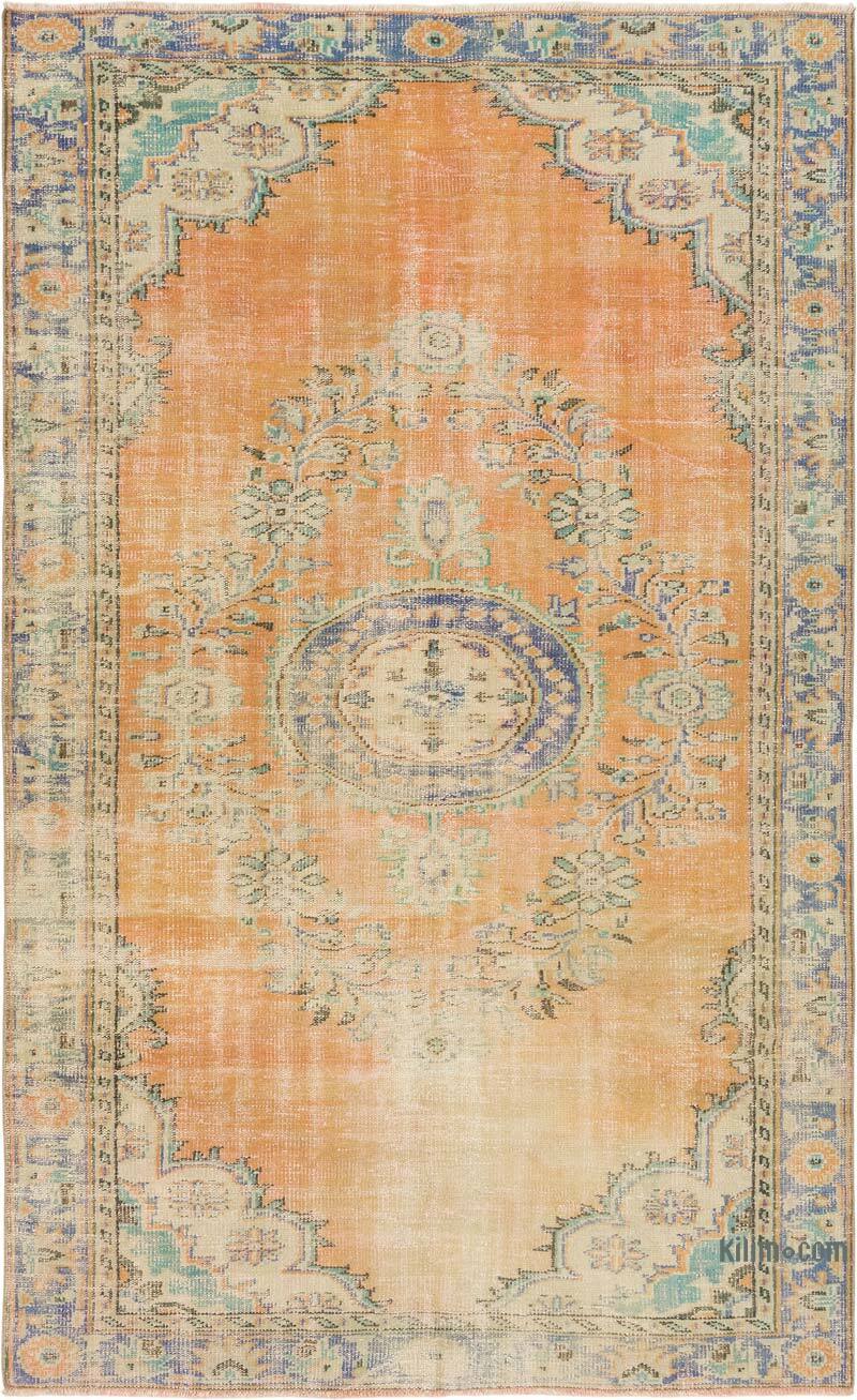 Vintage Turkish Hand-Knotted Rug - 5' 10" x 9' 5" (70" x 113") - K0081857