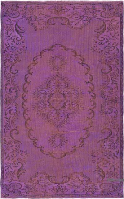 Alfombra Turca Vintage Sobre-teñida - 166 cm x 266 cm