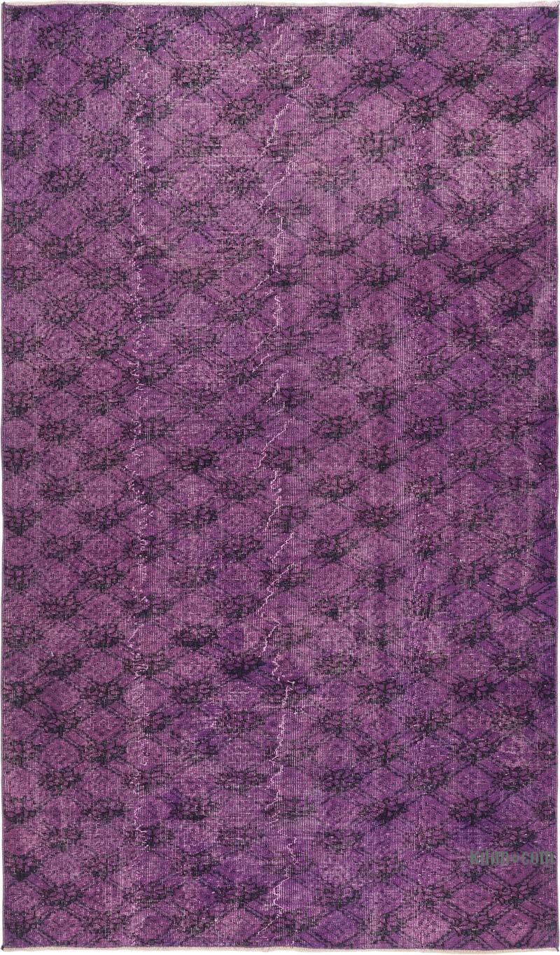 Over-dyed Vintage Hand-Knotted Turkish Rug - 5'  x 8' 6" (60" x 102") - K0081860