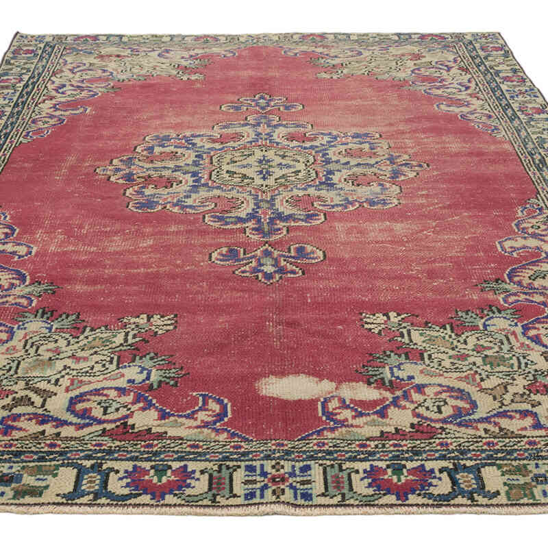 Vintage Turkish Hand-Knotted Rug - 6' 3" x 9' 6" (75" x 114") - K0081862