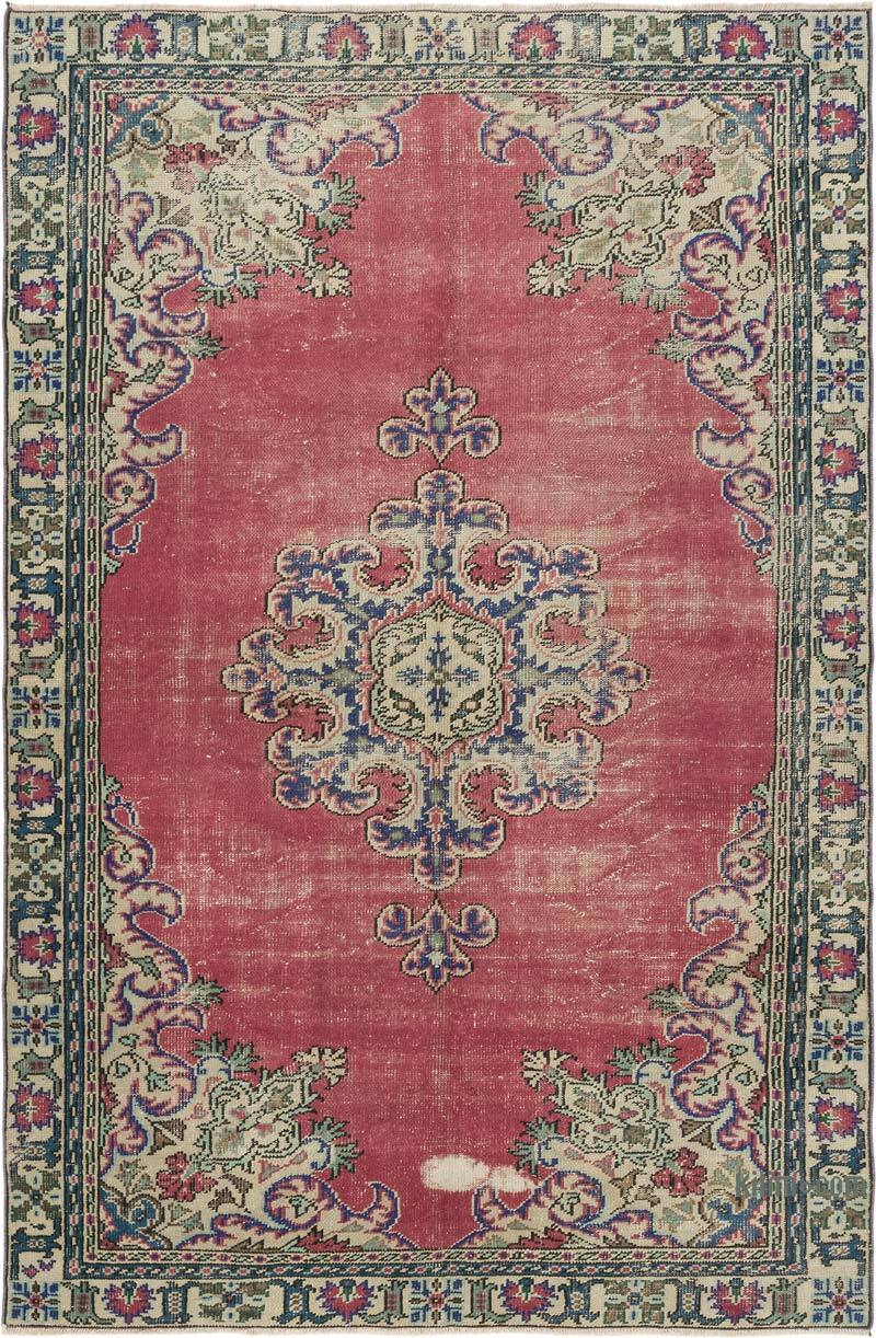 Vintage Turkish Hand-Knotted Rug - 6' 3" x 9' 6" (75" x 114") - K0081862