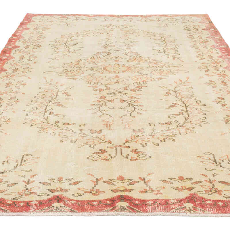 Vintage Turkish Hand-Knotted Rug - 5' 9" x 8' 11" (69" x 107") - K0081864