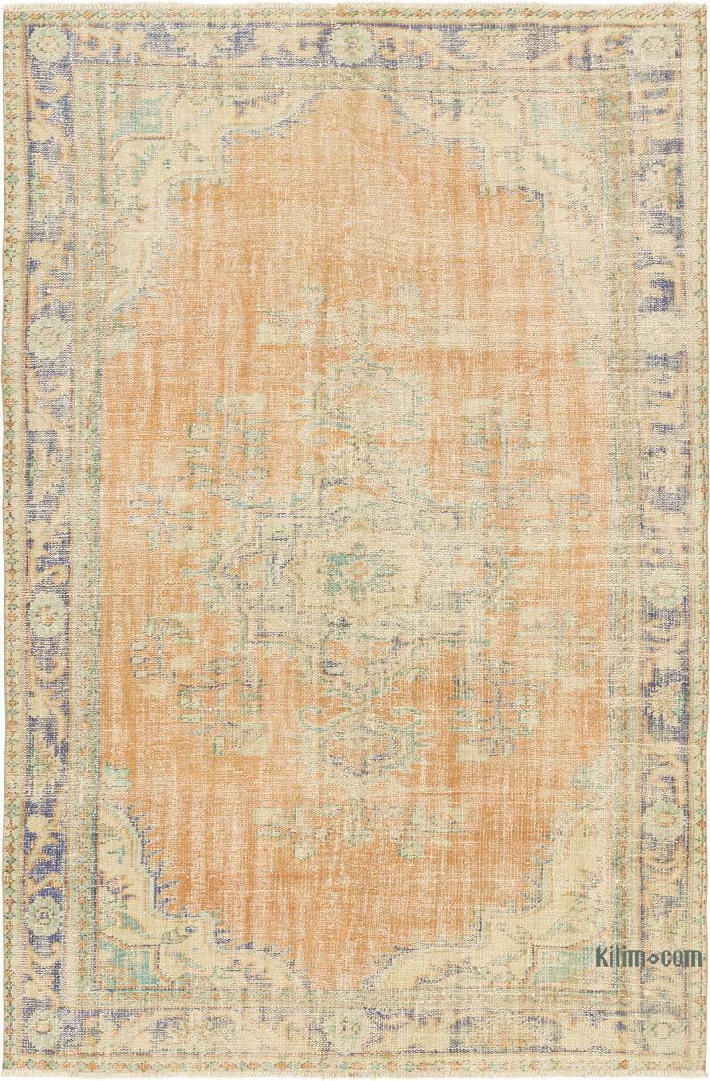Vintage Turkish Hand-Knotted Rug - 6' 1" x 9' 2" (73" x 110") - K0081865