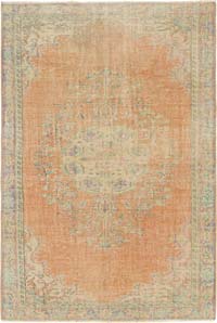 Vintage Turkish Hand-Knotted Rug - 5' 9" x 8' 5" (69" x 101")