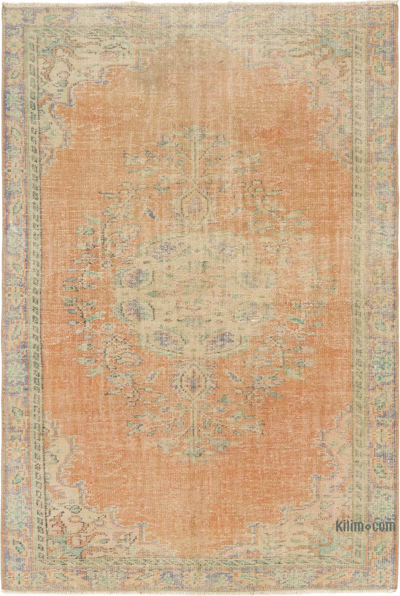 Vintage Turkish Hand-Knotted Rug - 5' 9" x 8' 5" (69" x 101") - K0081867
