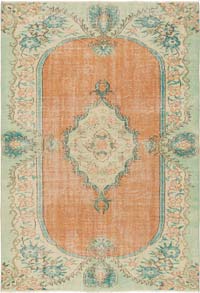 Alfombra Vintage Turca Anudada a Mano - 186 cm x 268 cm