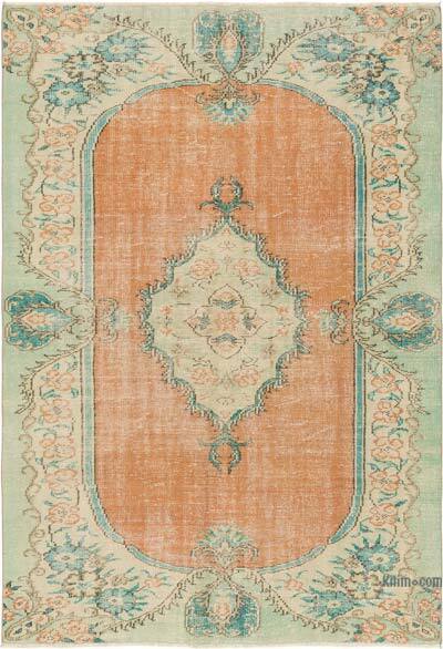 Vintage Turkish Hand-Knotted Rug - 6' 1" x 8' 10" (73" x 106")