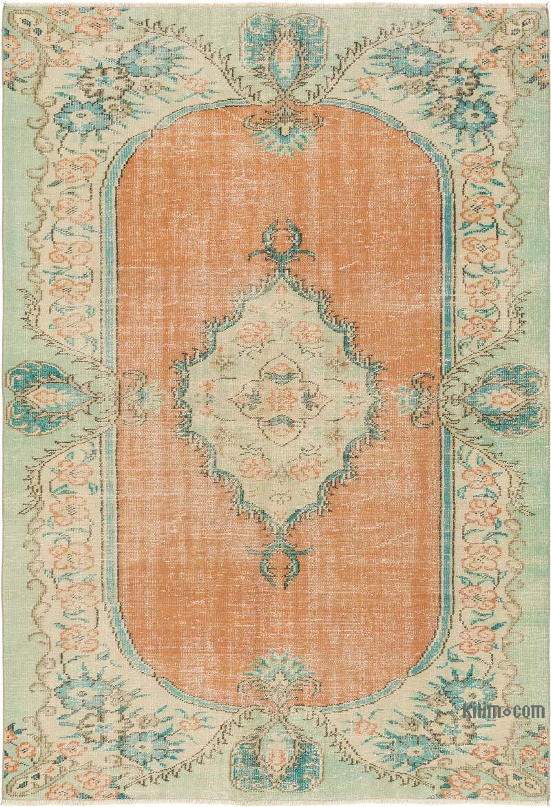 Alfombra Vintage Turca Anudada a Mano - 186 cm x 268 cm - K0081869