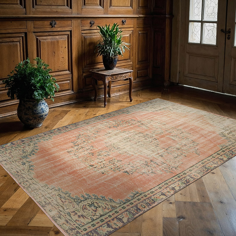 Alfombra Vintage Turca Anudada a Mano - 172 cm x 250 cm - K0081870