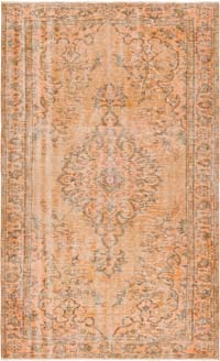 Alfombra Turca Vintage Sobre-teñida - 171 cm x 285 cm
