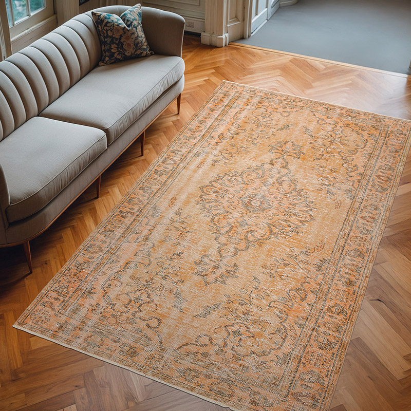 Alfombra Turca Vintage Sobre-teñida - 171 cm x 285 cm - K0081871