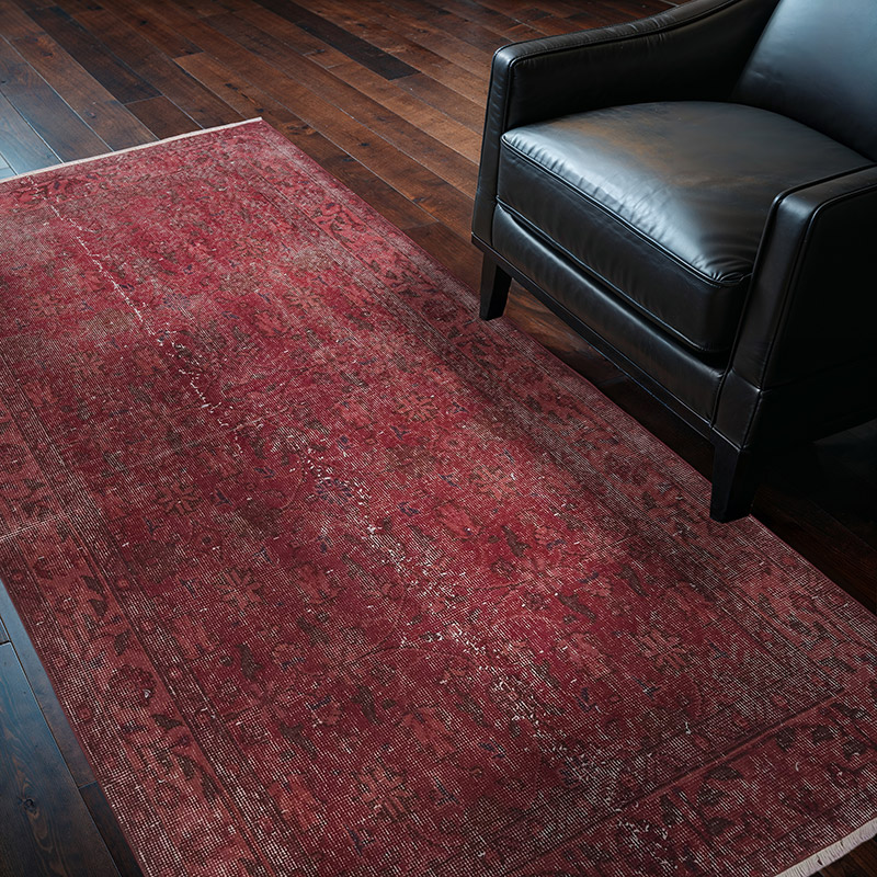 Alfombra Turca Vintage Sobre-teñida - 115 cm x 205 cm - K0081873