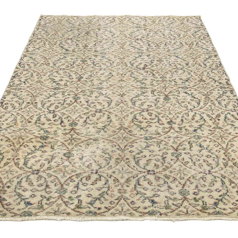 Vintage Turkish Hand-Knotted Rug - 3' 10" x 6' 11" (46" x 83") - K0081874