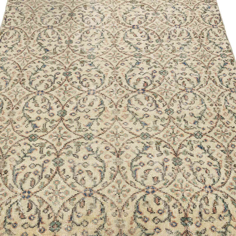 Vintage Turkish Hand-Knotted Rug - 3' 10" x 6' 11" (46" x 83") - K0081874