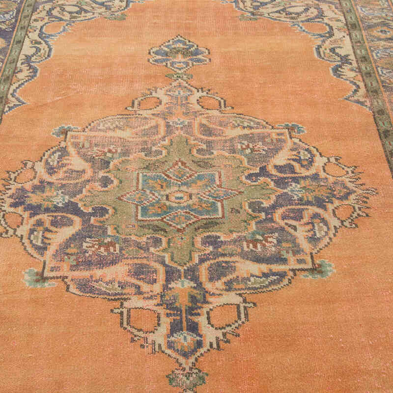 Vintage Turkish Hand-Knotted Rug - 5' 7" x 8' 7" (67" x 103") - K0081878
