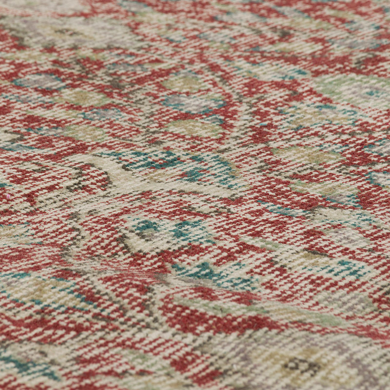 Alfombra Vintage Turca Anudada a Mano - 123 cm x 214 cm - K0081879