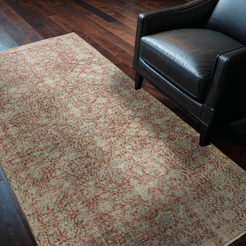 Alfombra Vintage Turca Anudada a Mano - 123 cm x 214 cm - K0081879